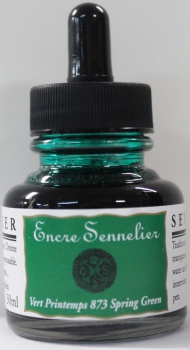 Sennelier ink 873 verde primavera 30 ml (100 ml=20,90 €)